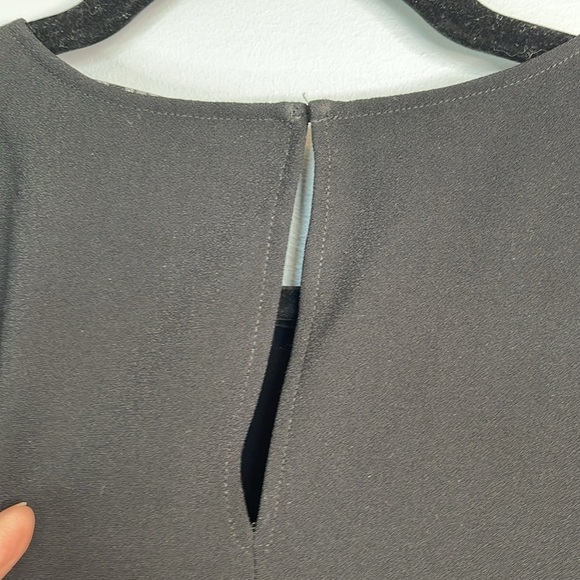 Zara Woman Tied Waist Shift Dress Midi Black Size XL - Picture 7 of 11